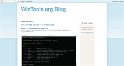 Desktop Screenshot of blog.wiztools.org