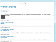 Tablet Screenshot of blog.wiztools.org